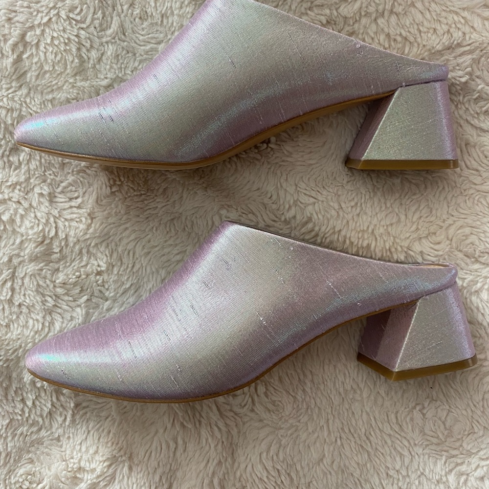 Katy Perry satin mules